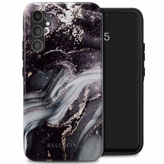 Selencia Vivid Back Cover Samsung Galaxy A34 (5G) - Chic Marble Black