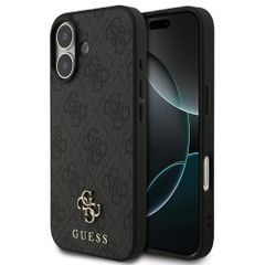 Guess 4G Metal Logo Back Cover MagSafe Apple iPhone 17 - Schwarz