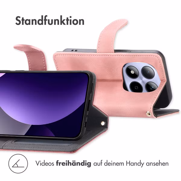 imoshion Klapphülle mit Kordel Xiaomi Redmi Note 15 Pro (4G) - Rosa
