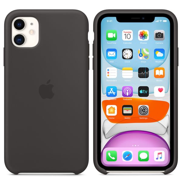 Apple Silikon-Case Schwarz für das iPhone 11