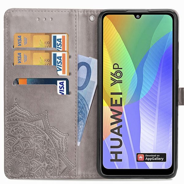 imoshion Mandala Klapphülle Huawei Y6p - Grau
