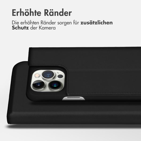 Accezz Premium Leather Slim Klapphülle Apple iPhone 14 Pro Max - Schwarz