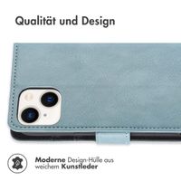 imoshion Luxuriöse Klapphülle Apple iPhone 14 / 13 - Hellblau