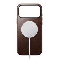 Nomad Modern Horween Leather Case Apple iPhone 17 Pro Max - Rustic Brown