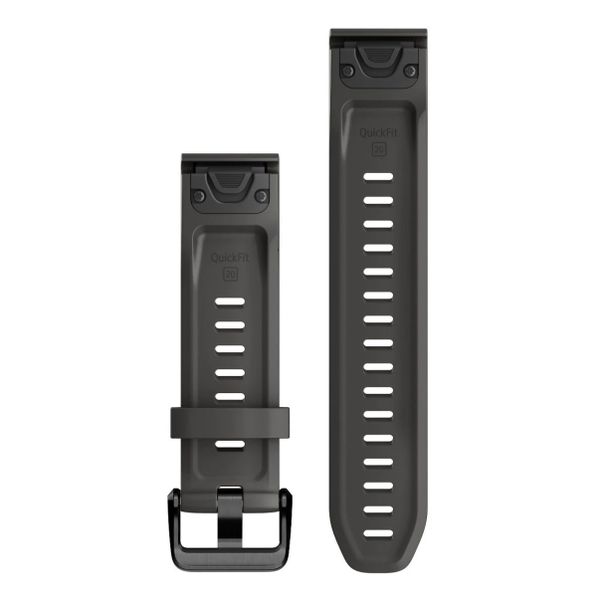 Garmin QuickFit® Silikonarmband -   Garmin 20 mm Anschluss - Graphite