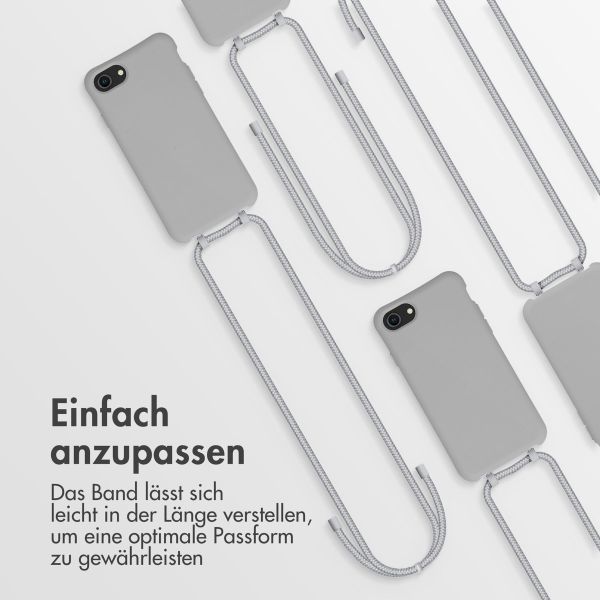 imoshion Color Backcover mit abtrennbarem Band für das iPhone SE (2022 / 2020) / 8 / 7 - Grau