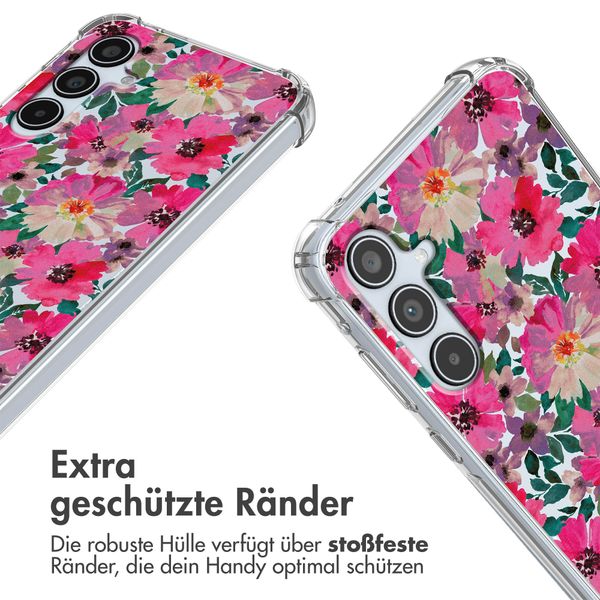 imoshion Design Hülle mit Band Samsung Galaxy A35 - Flower Water