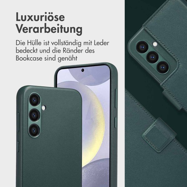 Accezz 2-in-1 Klapphülle aus Leder mit MagSafe Samsung Galaxy S24 Plus - Cedar Green