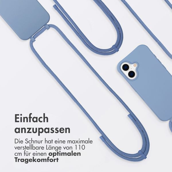 imoshion Color Backcover mit abnehmbarem Handykette und MagSafe Apple iPhone 17 - Ash Blue