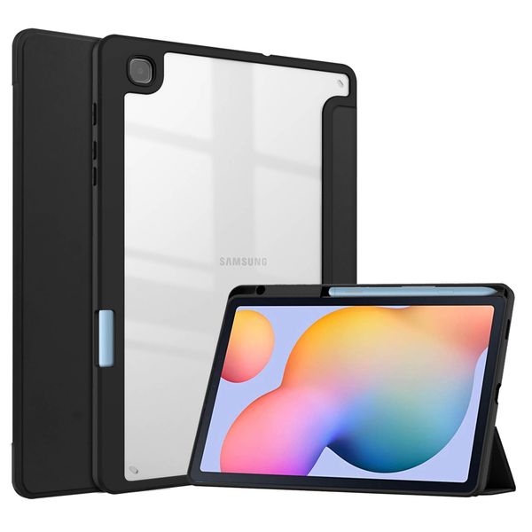 imoshion Trifold Hardcase Klapphülle für das Samsung Galaxy Tab S6 Lite (2020/2022/2024) - Schwarz