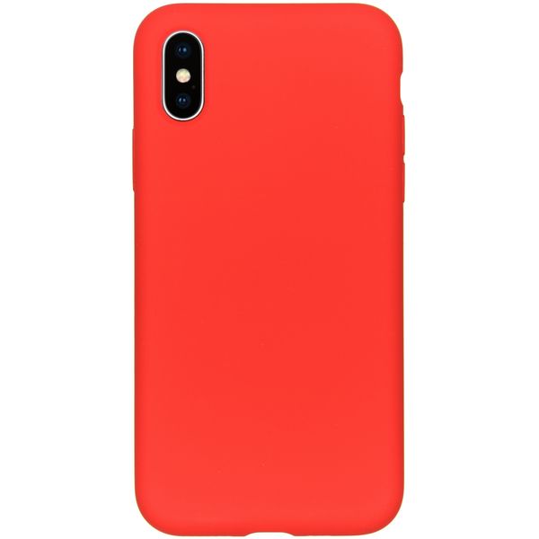 Accezz Liquid Silikoncase Rot für das iPhone Xs / X