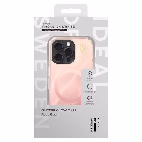 iDeal of Sweden Clear Case MagSafe Apple iPhone 13 / 14 / 15 / 16e - Rose Blush