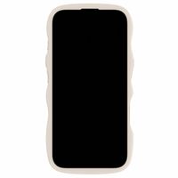 Holdit Wavy Case für das iPhone 16 Plus - Light Beige