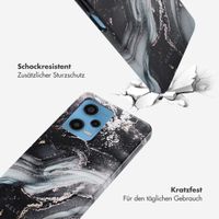 Selencia Vivid Tough Back Cover für das Xiaomi Redmi Note 12 Pro - Chic Marble Black