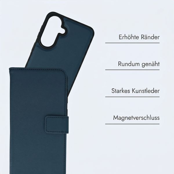 imoshion Herausnehmbare 2-in-1 Luxus-Bookcase Samsung Galaxy A37 (5G) - Blau