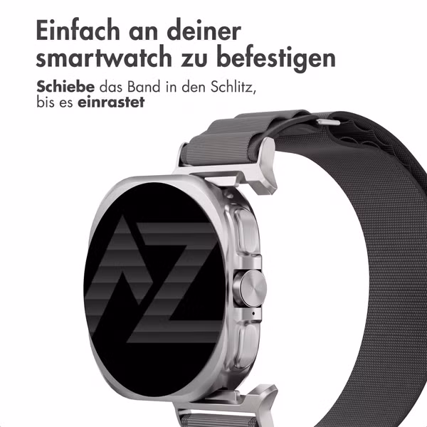 Accezz Nylon Alpine Armband für Samsung Galaxy Watch Ultra 2 (2026) / Ultra (2024/2025) - Dark Grey