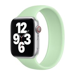 Apple Silikon Solo Loop für  Apple Watch Series 1 - 9 / SE (38/40/41 mm) | Series 10 / 11 (42 mm) - Größe 8 - Pistachio