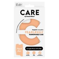 CARE by PanzerGlass Fashion Back Cover MagSafe für das iPhone 16 Pro Max - Peachy