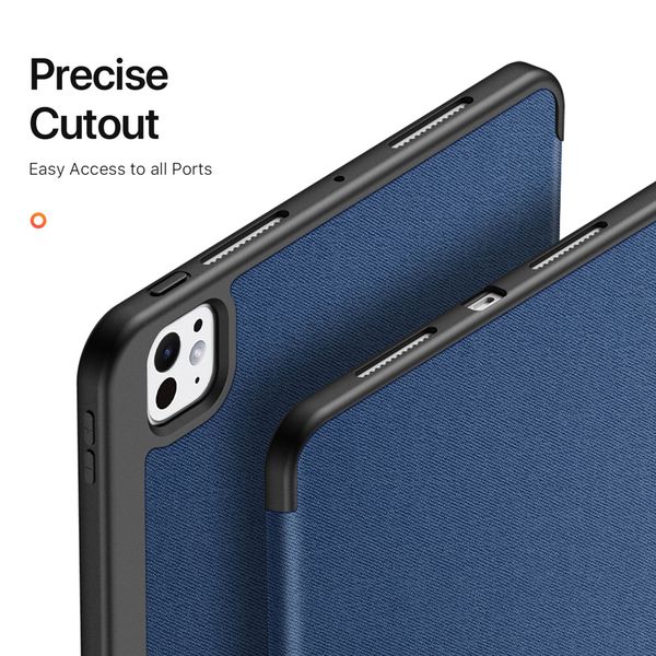 Dux Ducis Domo Klapphülle Apple iPad Pro 11 (2024) M4 - Dunkelblau