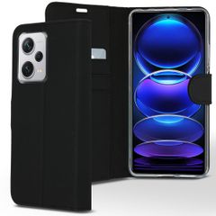Accezz Wallet TPU Klapphülle Xiaomi Redmi Note 12 Pro Plus - Schwarz