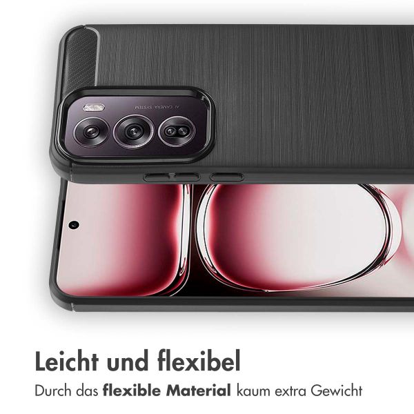 imoshion Brushed Back Cover Oppo Reno 12 - Schwarz