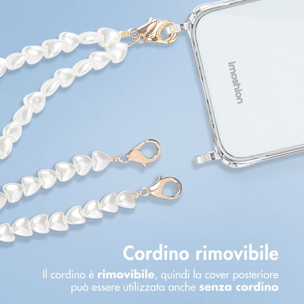 imoshion Back Cover mit Band + Armband Apple iPhone 15 Pro - Perlenherzen