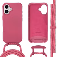 imoshion Color Backcover mit abnehmbarem Handykette und MagSafe Apple iPhone 17 - Raspberry