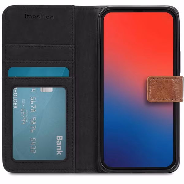 imoshion Luxuriöse Klapphülle Apple iPhone 13 Pro - Braun
