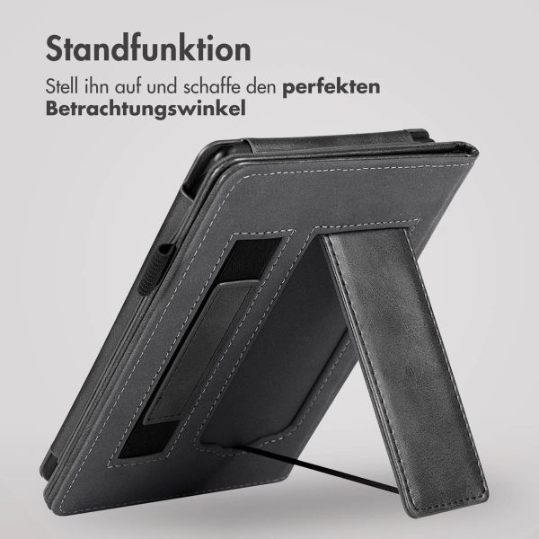 imoshion Klapphülle Sleepcover mit strap und stand Kobo Clara 2E / Tolino Shine 4 - Schwarz
