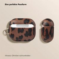 Selencia Sabi Hülle Panthermuster  Apple Airpods 3 - Mocha Brown