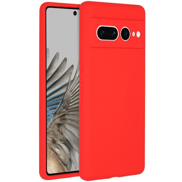 Accezz Liquid Silikoncase Google Pixel 7 Pro - Rot