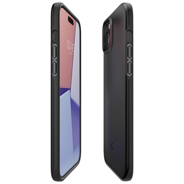 Spigen Thin Fit™ Hardcase für das Apple iPhone 15 - Schwarz