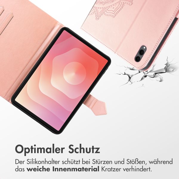imoshion Mandala Klapphülle Samsung Galaxy Tab S11 Ultra - Rose Gold