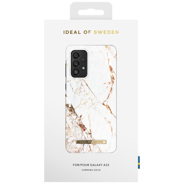 iDeal of Sweden Fashion Back Case Samsung Galaxy A33 - Carrara Gold