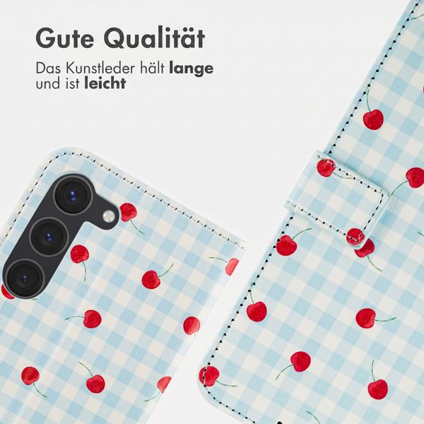 imoshion Design Klapphülle Samsung Galaxy S23 - Cherry Check