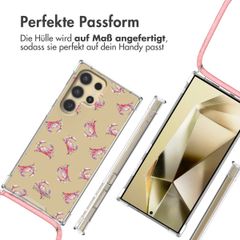 imoshion Design Hülle mit Band Samsung Galaxy S24 Ultra - Crab Watercolor