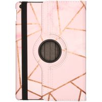 imoshion 360° drehbare Design Tablet Klapphülle Apple iPad 9 (2021) 10.2 Zoll / iPad 8 (2020) 10.2 Zoll / iPad 7 (2019) 10.2 Zoll - Pink Graphic