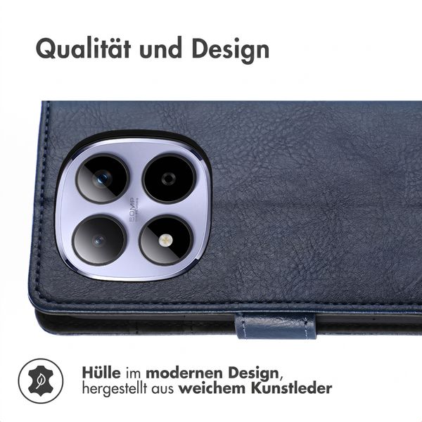 imoshion Luxuriöse Klapphülle Xiaomi Redmi Note 15 Pro (4G) - Dunkelblau