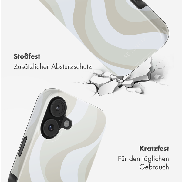 Selencia Vivid Rückabdeckung mit MagSafe Apple iPhone 17 - Desert Waves Beige