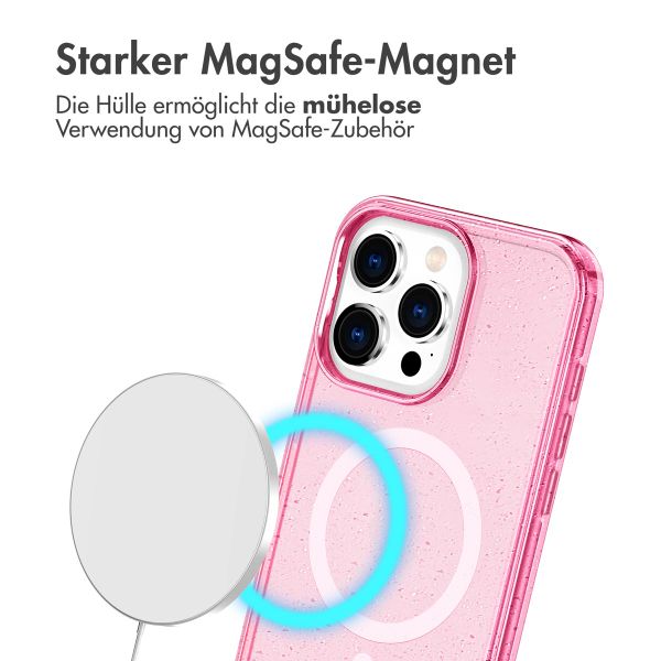 imoshion Sparkle Back Cover mit MagSafe Apple iPhone 15 Pro - Glitzer Rosa