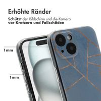 imoshion Design Hülle Apple iPhone 15 - Blue Graphic