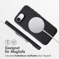 Accezz MagSafe Leather Backcover Apple iPhone 16e - Onyx Black