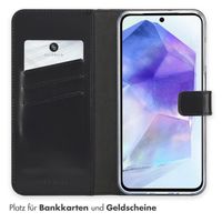 Selencia Echtleder Klapphülle Samsung Galaxy A26 - Schwarz