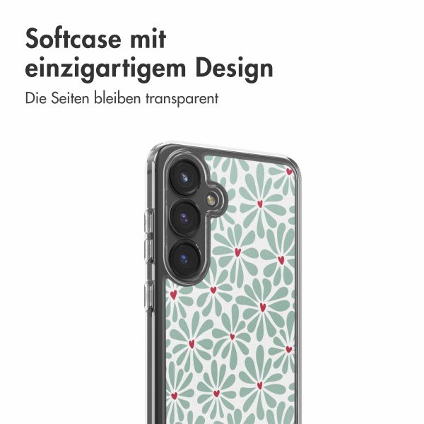 imoshion Design Hülle Samsung Galaxy S24 FE - Bloom Love Sage Green