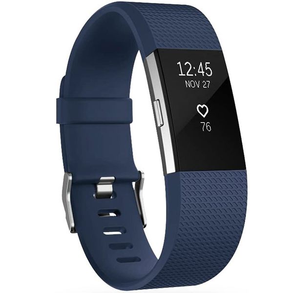 imoshion Silikonband für die Fitbit Charge 2 - Dunkelblau