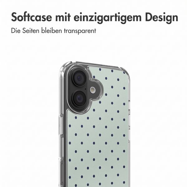 imoshion Design Hülle Apple iPhone 17 - Polka Dot Mintgroen