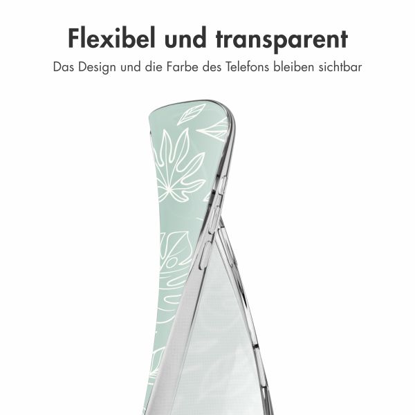 imoshion Design Hülle Apple iPhone 16 - Leaves Line-Art