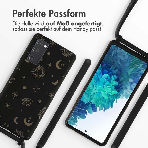 imoshion Silikonhülle design mit Band für das Samsung Galaxy S20 FE - Sky Black