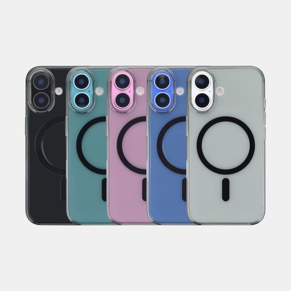 Accezz Lite Backcover mit MagSafe Apple iPhone 16 - Smokey Clear