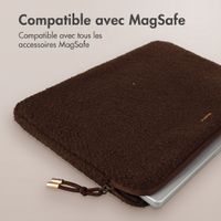Selencia Teddy Laptop Hülle 13-14 Zoll - Laptop Sleeve - Choco Brown